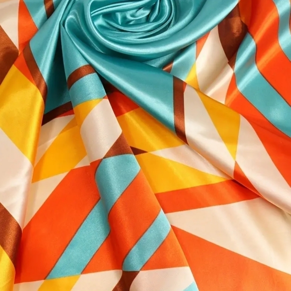 Colorful Square Scarf - Picture 6 of 7